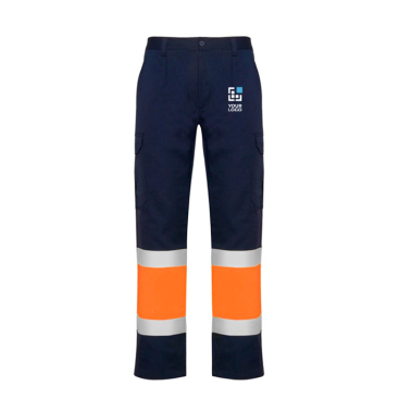 Werkbroek met hoge zichtbaarheid en zakken 200 g/m² Roly Naos 