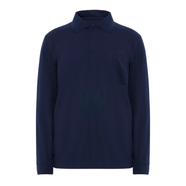 Polo met lange mouwen en 3 knopen 220 g/m² Roly Santana 