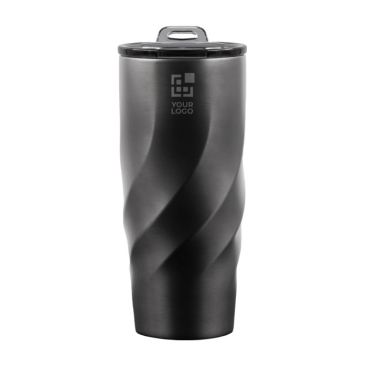 Lekkagevrije thermosbeker van gerecycled rvs, BrandCharger, 500 ml
