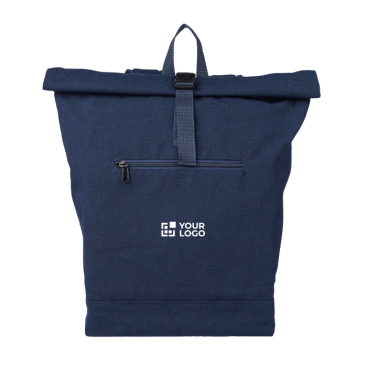 Rolltop rugzak van gerecycled polykatoen voor laptop 15''