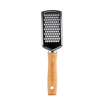 RVS rasp met houten handvat, te bedrukken met logo