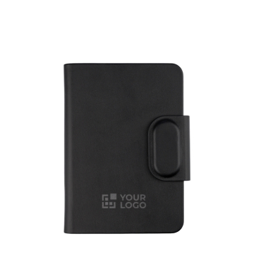 Paspoorthouder van gerecycled kunstleer met tracker