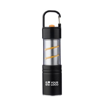 COB zaklamp van aluminium met 3 lichtfuncties en karabijnhaak