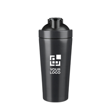 Shaker van gerecycled roestvrij staal met metalen mengbal 750ml