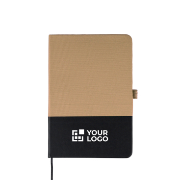 PU-notitieboek (A5) van RPET met gelinieerde pagina’s