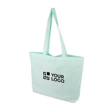 Grote katoenen totebag met lange hengsels 140 g/m²