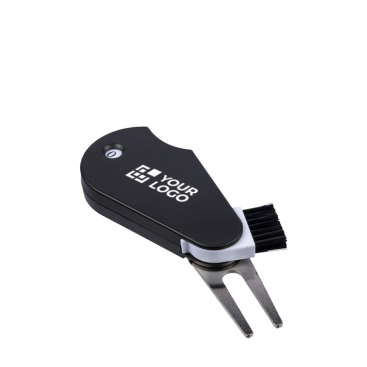 Multifunctioneel golfhulpmiddel met marker en scoreteller van kunststof