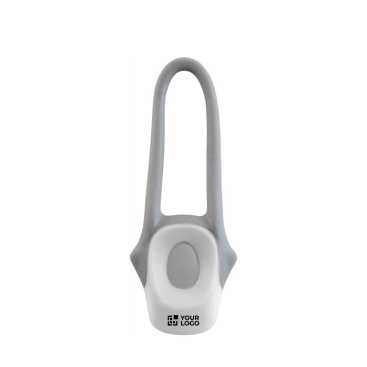 Fietslicht met 2 LED-lampen en siliconen bevestigingsband