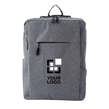 Polyester rugzak voor laptop 15'' met USB - Activewear