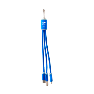 Oplaadkabelset 3-in-1 met karabijnhaak voor transport