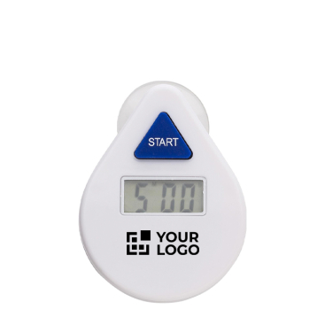 Douchetimer 5 minuten met zuignap voor bedrukking