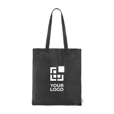 Tas van gerecycled katoen 140 gr/m2 weergave met jouw bedrukking