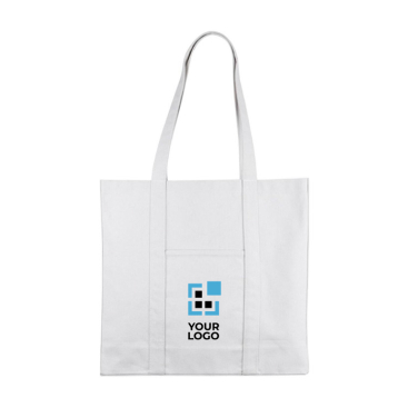 Grote tas van gerecycled katoen met lange handgrepen 360 g/m²