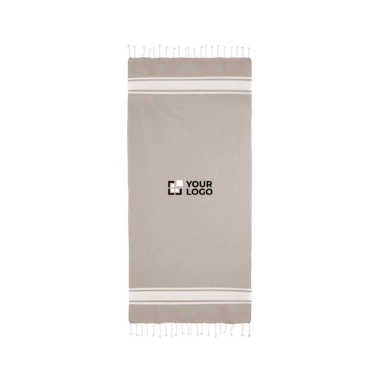 Pareo van gerecycled katoen en polyester in diverse kleuren 150 g/m²