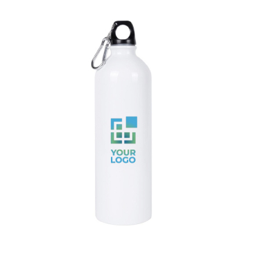 Recycled stalen fles met karabijnhaak voor sublimatie 750ml