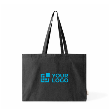 Oversize tas van katoen met zijvouw en hengsels 220 g/m²