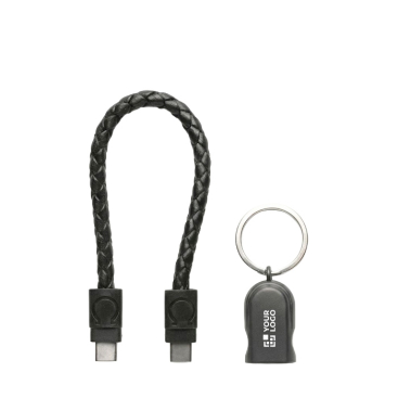 Snellaad-sleutelhangerkabel met type USB-C