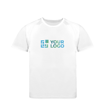 Sportshirt voor kinderen van 100% ademend polyester 135 g/m2
