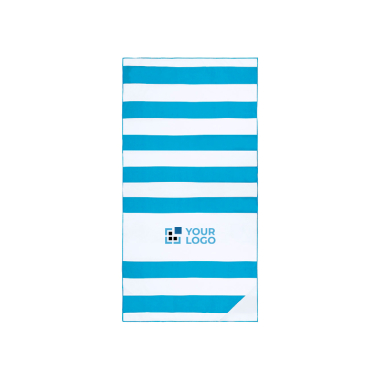 Strandhanddoek met hoes en waterdicht hoekvak, 200 g/m²