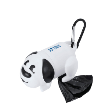 Dispenser voor 15 huisdierzakjes in de vorm van een hond