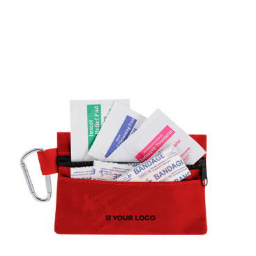 EHBO-set met draaghandvat en 14 accessoires