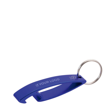 Klassieke flesopener-sleutelhanger van GRS-gerecycled aluminium