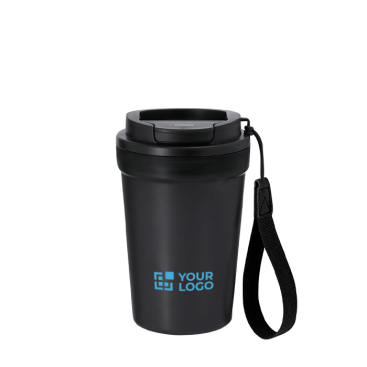 Beker met frosted afwerking, lekvrij deksel en dispenser, 360 ml