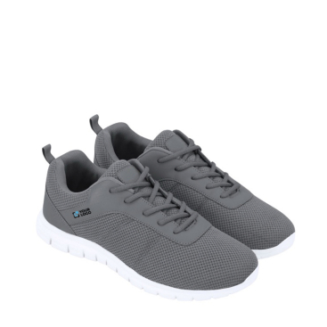 Alledaagse sneakers met bijpassende veters en witte zool 