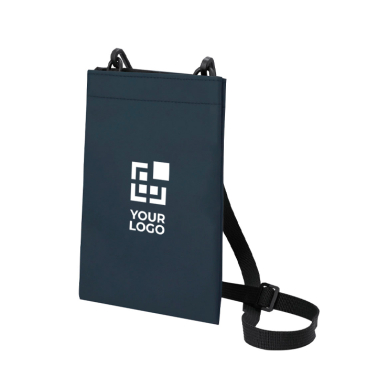 PU-slingbag met één compartiment en klittenbandsluiting