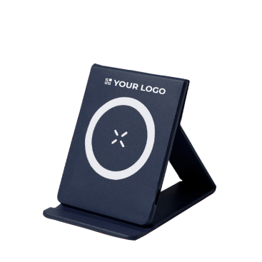 Magnetische draadloze oplader met opvouwbare standaard voor mobiel