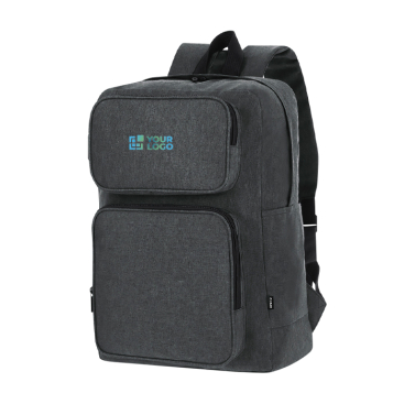 Zachte RPET-polyester rugzak voor tablet en laptop tot 15 inch