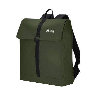Zacht aanvoelende rugzak met gesp en trolleyband, 14 inch