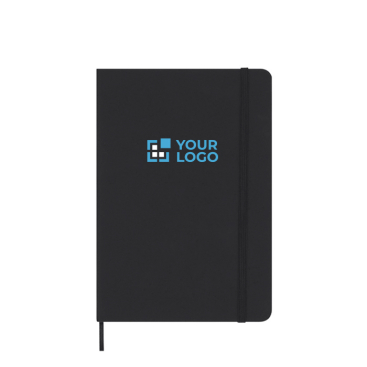 A5 notitieboek met blanco pagina’s en maandplanner in het Engels