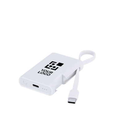 Compacte witte powerbank 2.000 mAh