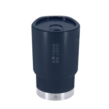 Dubbelwandige thermobeker to go met sluitdop 380 ml
