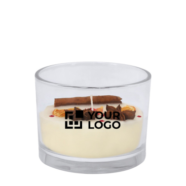 Geurkaars van plantaardige was met kaneel- en citrusaroma