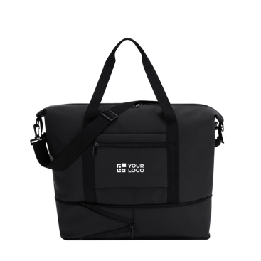 Uitschuifbare tas met dubbele handgreep en trolleyvak