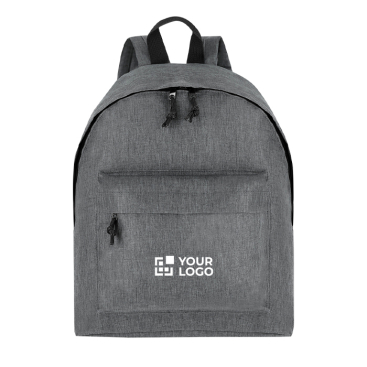 Rugzak van gerecycled polyester met voorvak