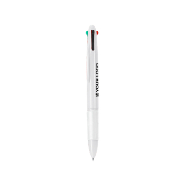 4-in-1 multicolor pen met rubberen grip