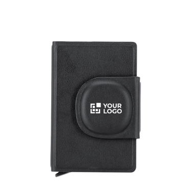 Kaartenhouder van synthetisch leer met slimme tracker