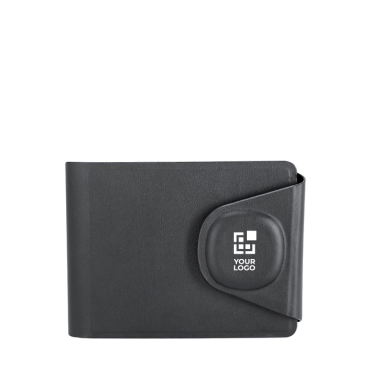 Kaarthouder-portemonnee van synthetisch leer met tracker