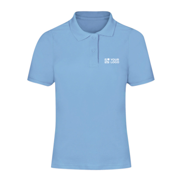 Damespolo met korte mouwen van 100% katoen piqué 180 g/m²
