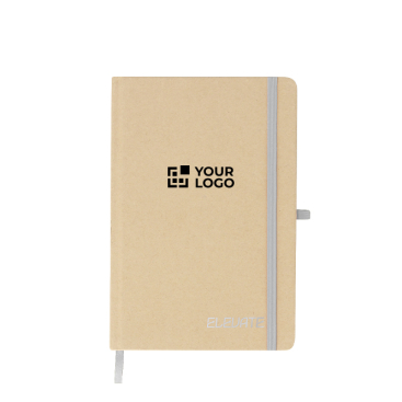 A5-gelijnd notitieboek van gerecycled karton met harde kaft