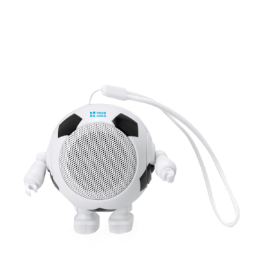 Dansende speaker met voetbaldesign en draaghendel