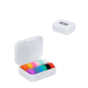 Glasmarkers met 12 siliconen markers in meerdere kleuren