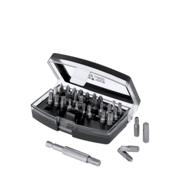 Gereedschapset met kunststof etui en magnetische bits