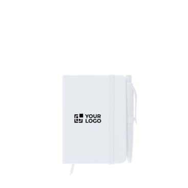 A7-notitieboekje met synthetische kaft en bijpassende pen