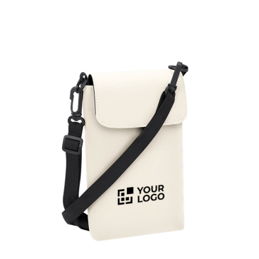 Schoudertas van synthetisch leer met  verstelbare band