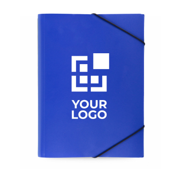 Map met transparant effect in meerdere kleuren en elastische sluiting