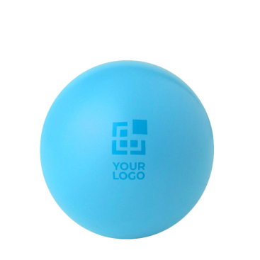 Glanzende stressbal van PU-schuim in diverse kleuren, personaliseerbaar